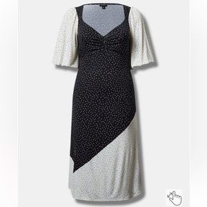 NWT Torrid Plus 3X Maxi Studio Knit Mix Print Dress